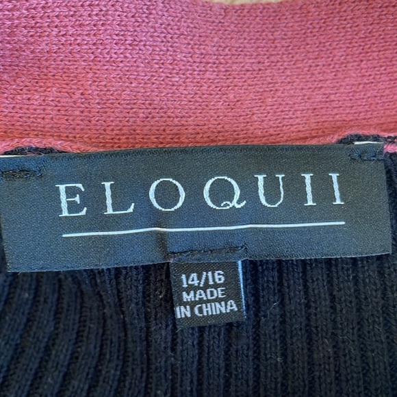 Eloquii Striped Button Down Sweater Dress - Picture 5 of 7